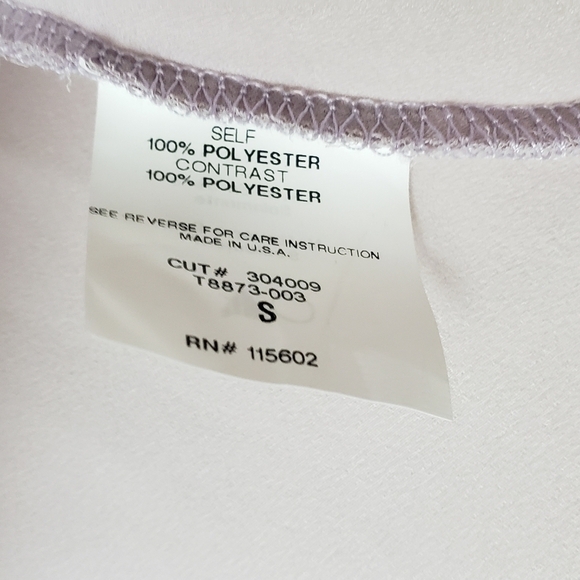 Lush lavender plunging draped top - Picture 3 of 5